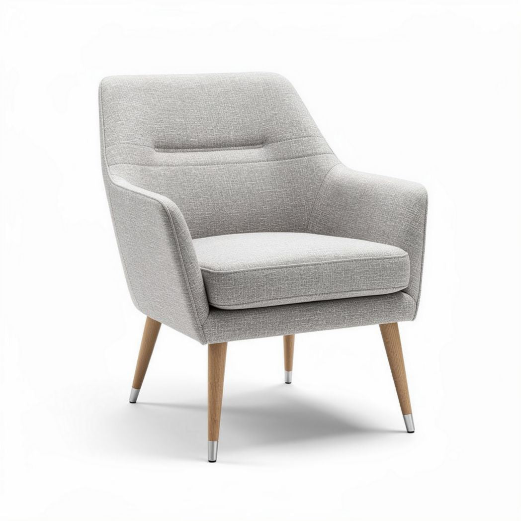 Fauteuil en tissu pour salon ou bureau - 70 x 75 x 85cm