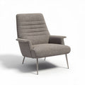 Fauteuil en tissu pour salon ou bureau en métal - 75 x 80 x 100cm
