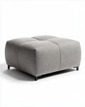Pouf de salon en tissu - usage polyvalent - matériaux synthétiques - 80 x 80 x 35cm
