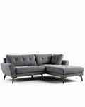 Canapé d'angle en tissu pour salon - 180 x 120 x 80cm